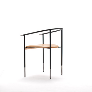 Curved Steel Dining Armchair | Fasem Tecla | ItalianFurniture.com