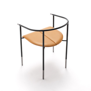 Curved Steel Dining Armchair | Fasem Tecla | ItalianFurniture.com