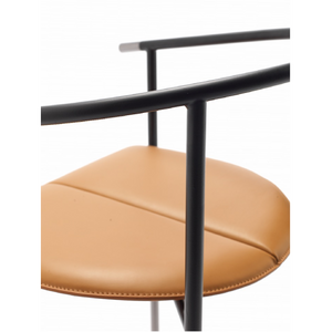 Curved Steel Dining Armchair | Fasem Tecla | ItalianFurniture.com