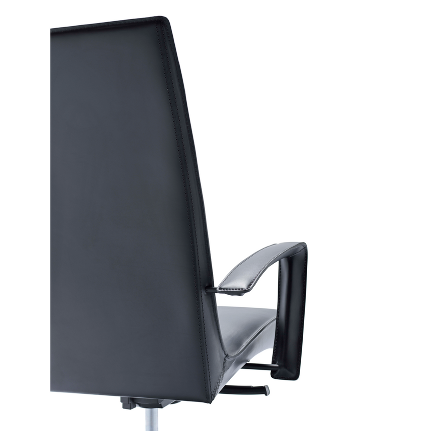 Padded Leather Swivel Office Chair | Fasem Tresor | Italianfurniture.com