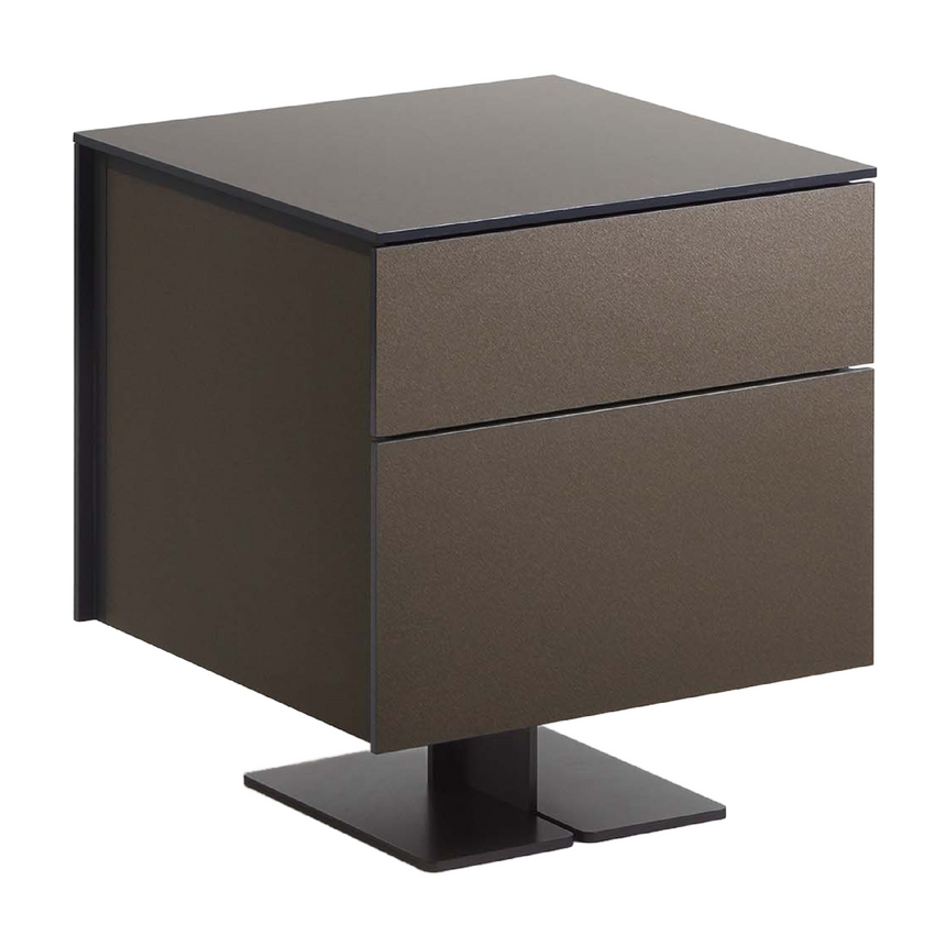 2-Drawer Raised Nightstand | Flou Juta | Italianfurniture.com