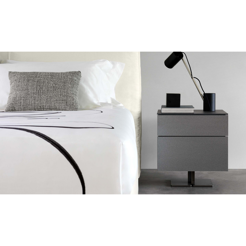 2-Drawer Raised Nightstand | Flou Juta | Italianfurniture.com