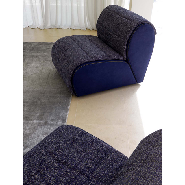 Removable Cover Lounge Armchair | Flou Flora | Italianfurniture.com