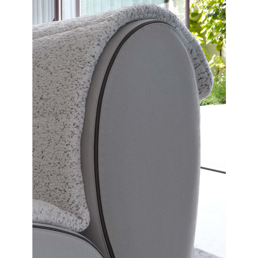 Removable Cover Lounge Armchair | Flou Flora | Italianfurniture.com