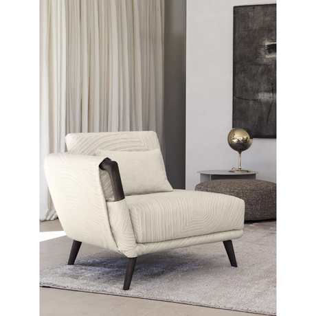 Brown Ash Framed Corner Armchair | Flou Gaudì | Italianfurniture.com