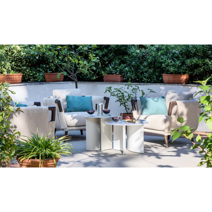 Iroko Wood Outdoor Armchair | Flou Gaudi | Italianfurniture.com