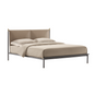 Matte Burnished Steel Bed | Flou Iko | Italianfurniture.com