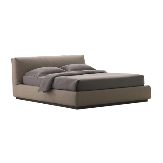 Cord Trimmed Low Bed | Flou Gentleman | Italianfurniture.com