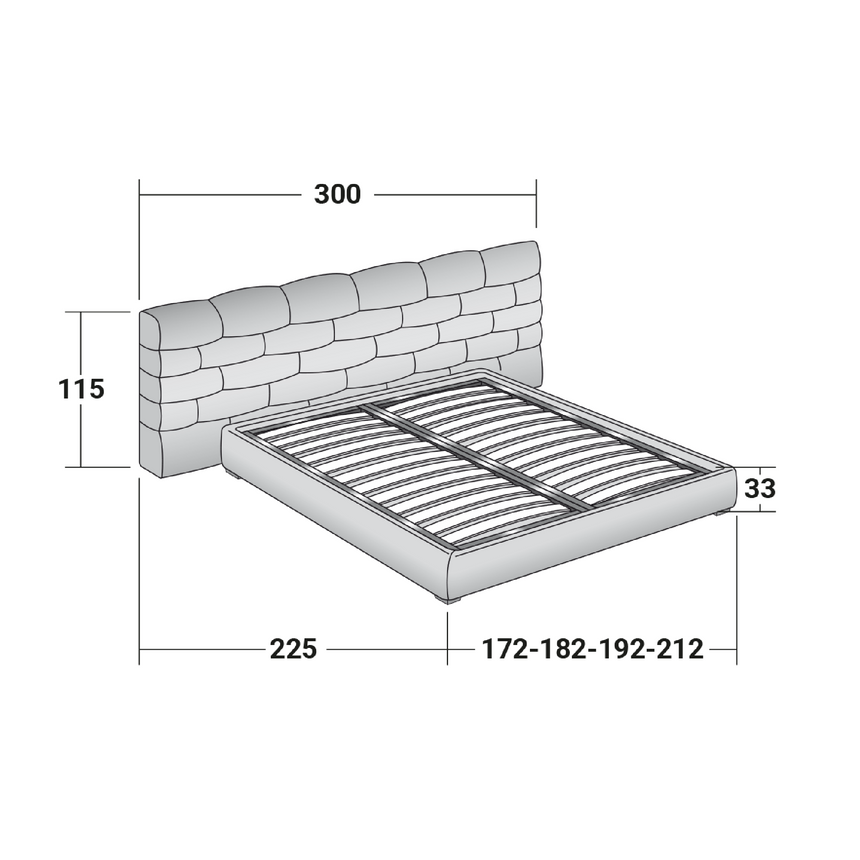 Woven Design King Bed | Flou Majal | Italianfurniture.com