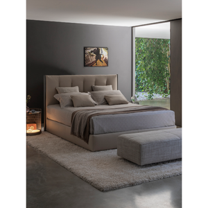 Quilted Slimline Queen Bed | Flou Koi | Italianfurniture.com