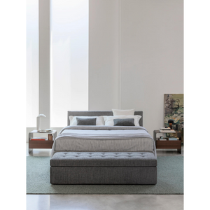 Padded Headboard Bed | Flou Notturno | Italianfurniture.com