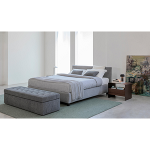 Padded Headboard Bed | Flou Notturno | Italianfurniture.com