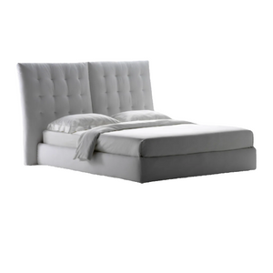 Quilted High Tufted Queen Bed | Flou Angle | Italianfurniture.com