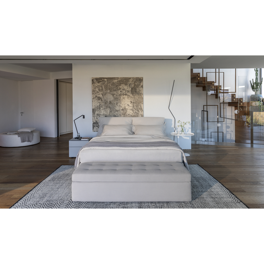 Removable Cover Reclining Queen Bed | Flou Nathalie | Italianfurniture.com