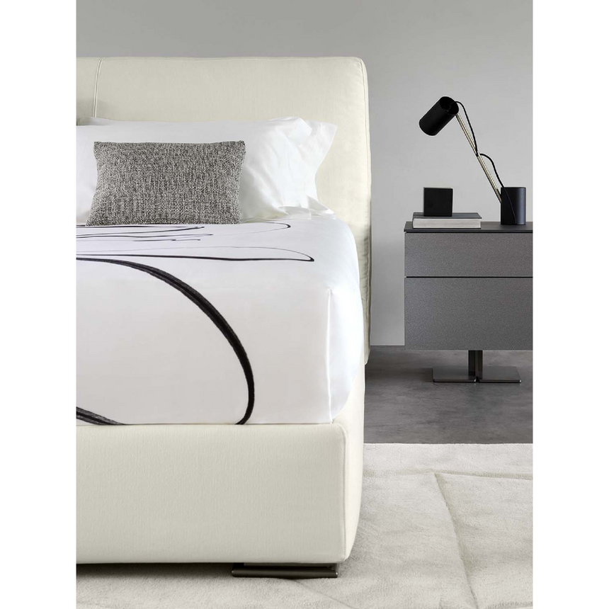 Cushioned Headboard Queen Bed | Flou Myplace | Italianfurniture.com