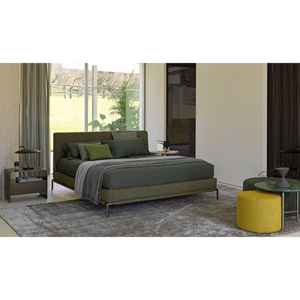 Matte Burnished Bed | Flou Icon | Italianfurniture.com