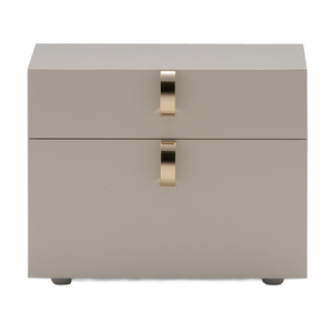 Lacquered 2-Drawer Nightstand | Flou Splendor | Italianfurniture.com