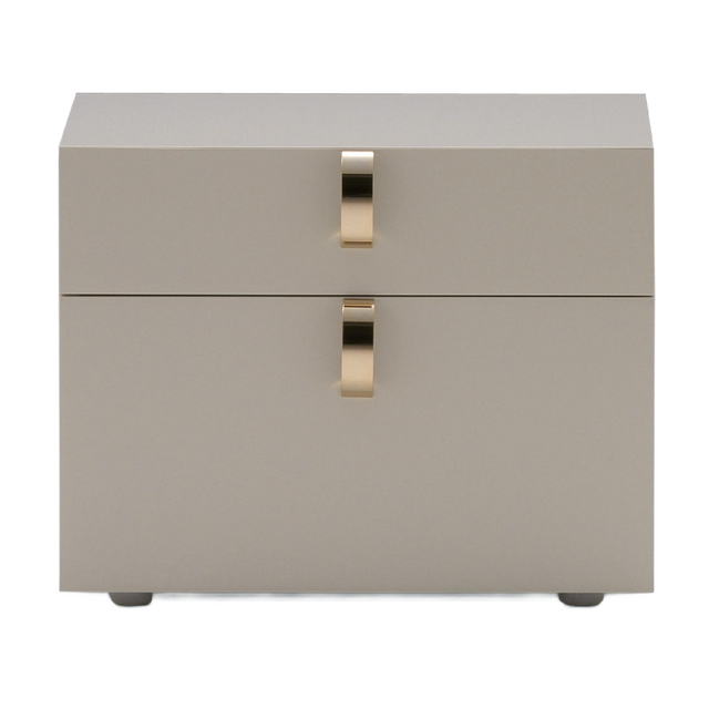 Lacquered 2-Drawer Nightstand | Flou Splendor | Italianfurniture.com