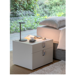 Lacquered 2-Drawer Nightstand | Flou Splendor | Italianfurniture.com