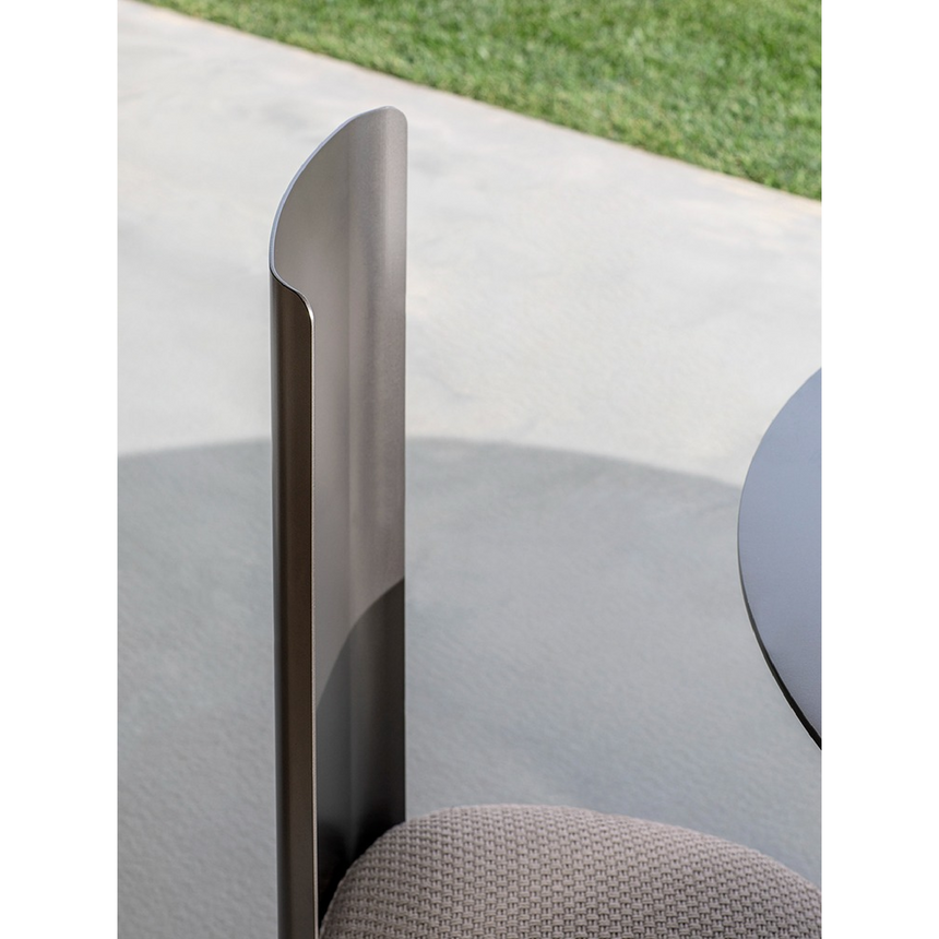 Sculpted Metal Upholstered Outdoor Chair | Flou Pierre Shell