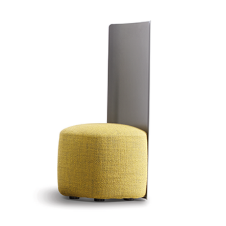 Sculpted Metal Upholstered Outdoor Chair | Flou Pierre Shell