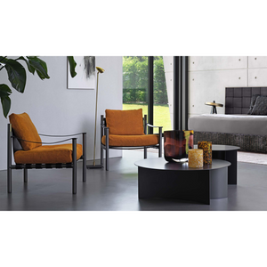 Matte Burnished Lounge Armchair | Flou Iko | Italianfurniture.com