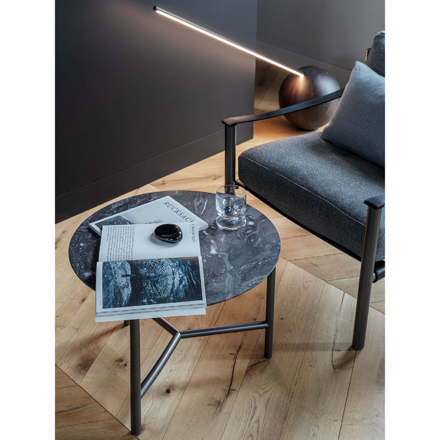 Matte Burnished Lounge Armchair | Flou Iko | Italianfurniture.com