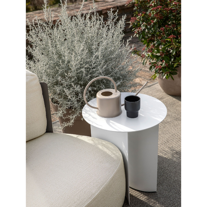 Round Metal Outdoor Side Table | Flou Pierre | Italianfurniture.com