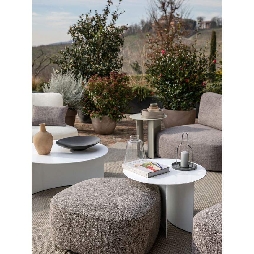 Round Metal Outdoor Side Table | Flou Pierre | Italianfurniture.com