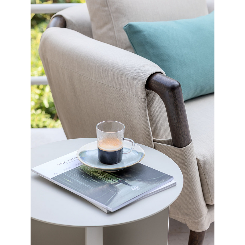 Round Metal Outdoor Side Table | Flou Pierre | Italianfurniture.com