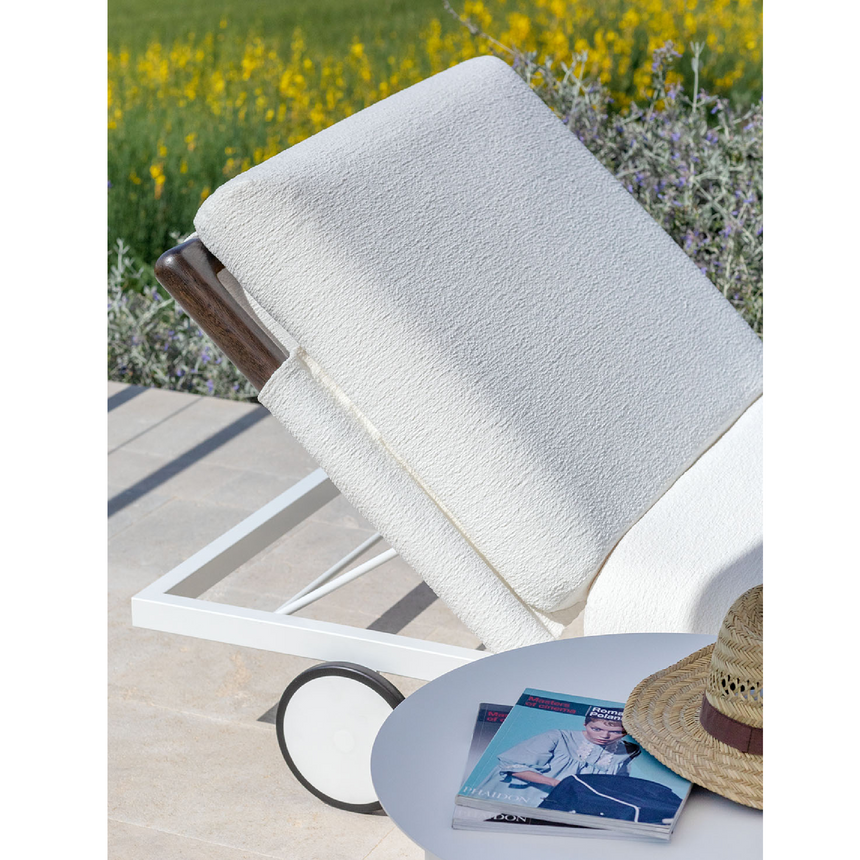 Iroko Wood Sun Lounger | Flou Gaudi