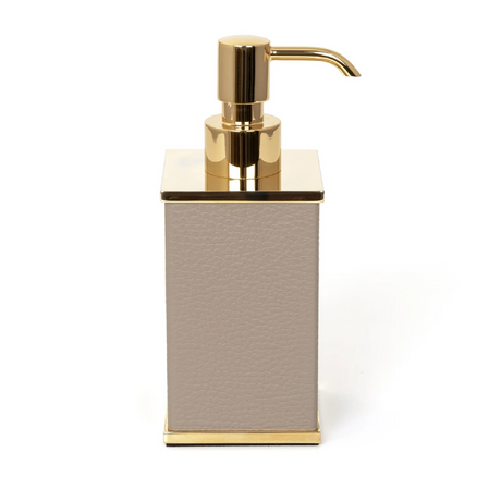Square Leather Soap Dispenser | Pinetti Olimpia | Italianfurniture.com