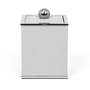 Square Leather Cotton Pad Holder | Pinetti Olimpia | Italianfurniture.com