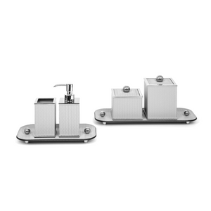 Square Leather Cotton Pad Holder | Pinetti Olimpia | Italianfurniture.com