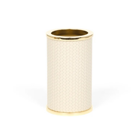 Round Leather Toothbrush Holder | Pinetti Olimpia | Italianfurniture.com