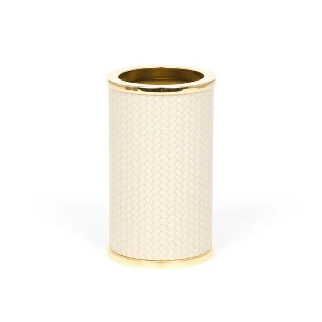 Round Leather Toothbrush Holder | Pinetti Olimpia | Italianfurniture.com