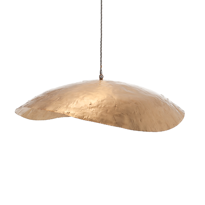 Gold Disc Pendant Lamp | Gervasoni Brass | ItalianFurniture.com
