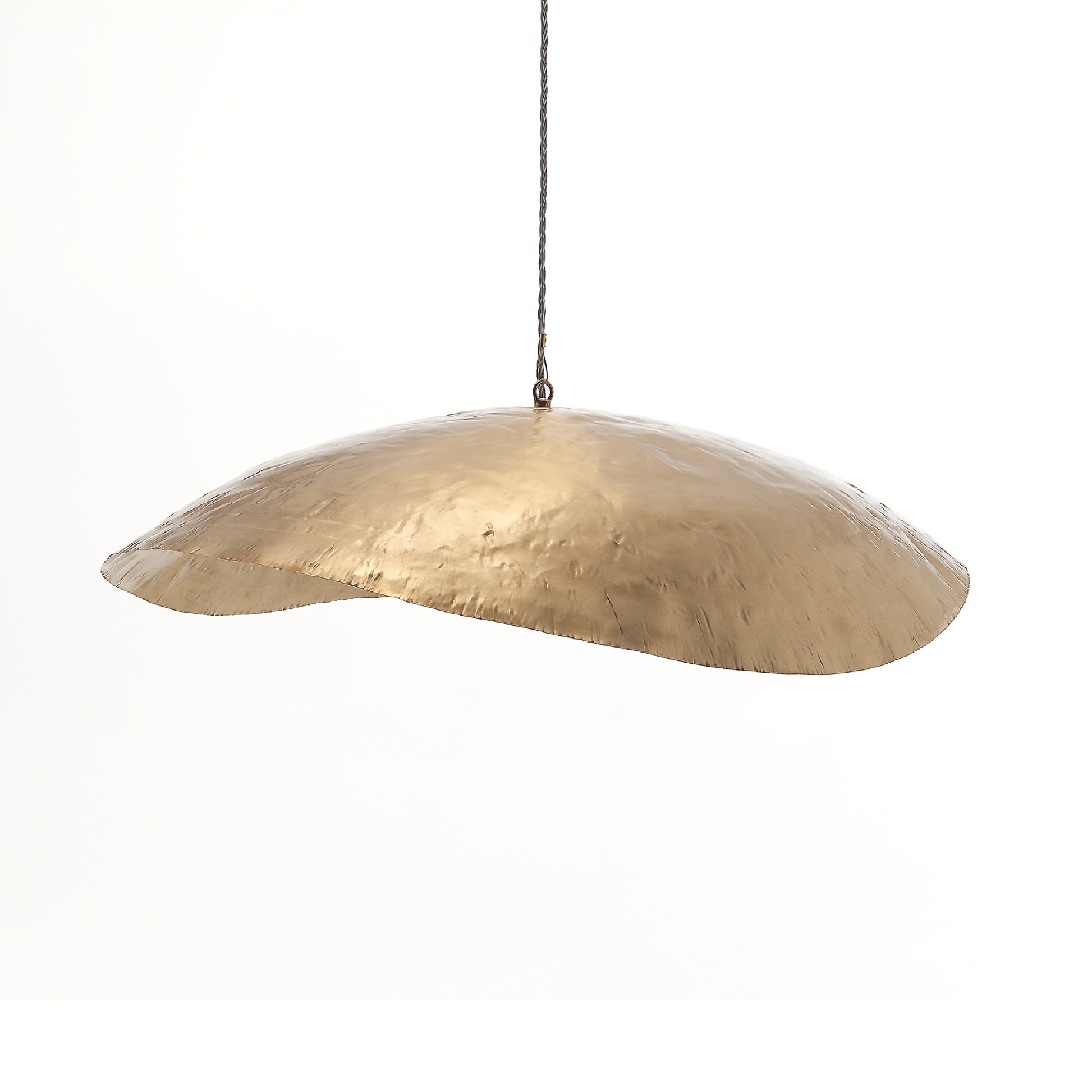 Gold Disc Pendant Lamp | Gervasoni Brass | ItalianFurniture.com
