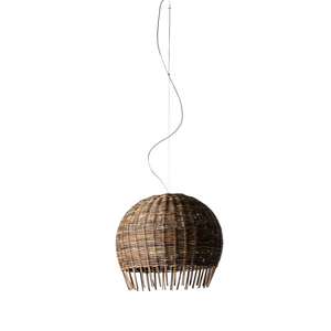 Handwoven Rattan Pendant Lamp | Gervasoni Croco | ItalianFurniture.com
