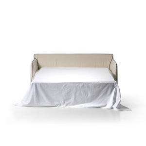 Natural White Lino Sofa Bed | Gervasoni Ghost | ItalianFurniture.com
