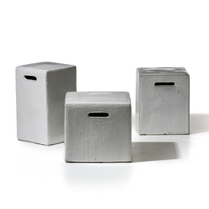 Cubic Concrete Side Table | Gervasoni Inout | ItalianFurniture.com
