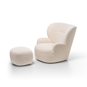 Swivel Barrel Armchair | Gervasoni Loll | ItalianFurniture.com
