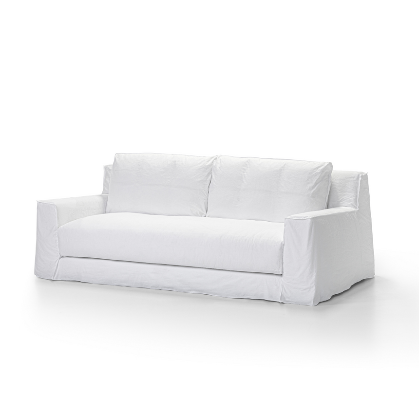 Natural White Lino Sofa | Gervasoni Loll | ItalianFurniture.com

