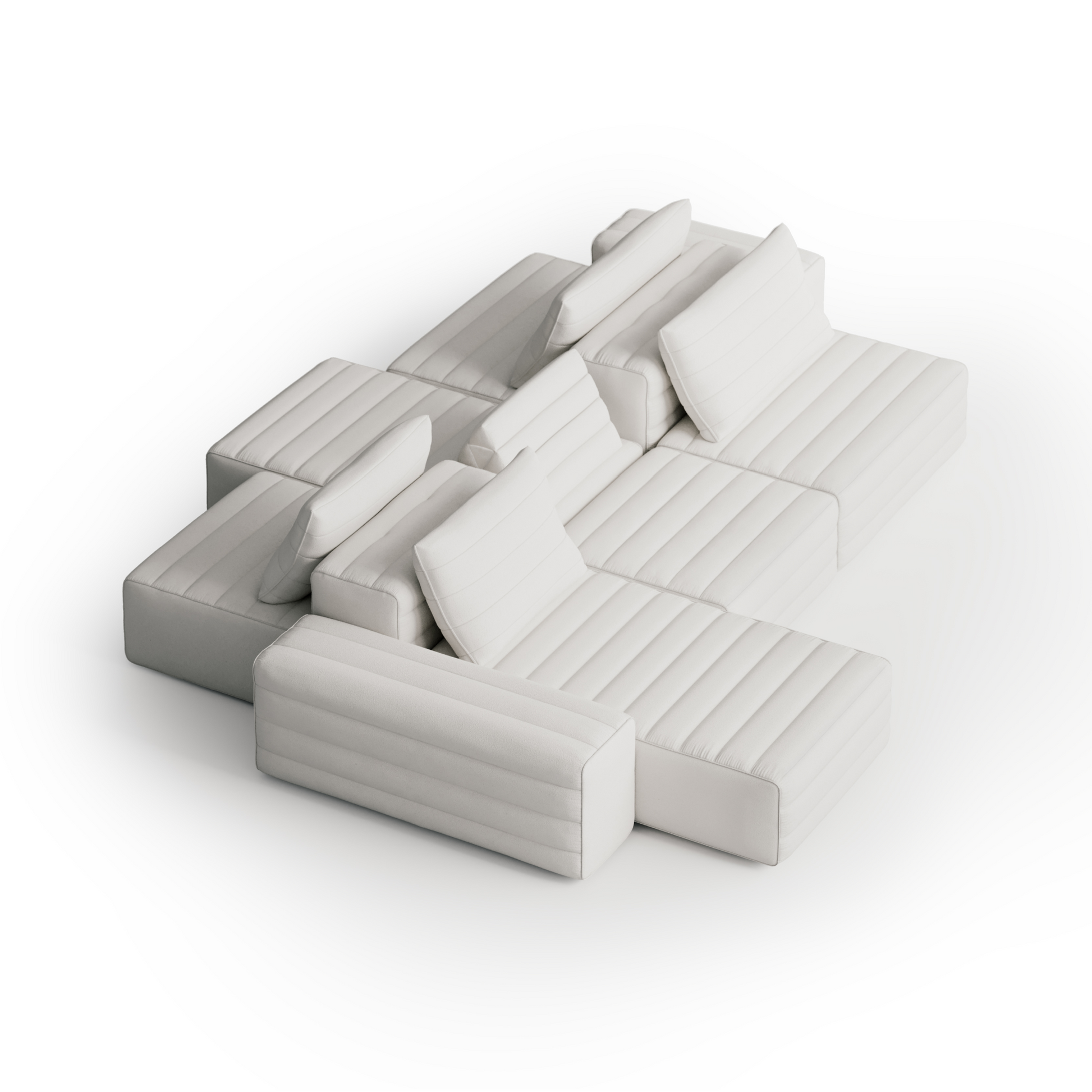 Upholstered Modular Sofa | Gervasoni Samet | ItalianFurniture.com
