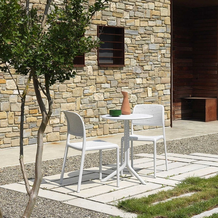Perforated Fiberglass Outdoor Dining Chair | Nardi Bora