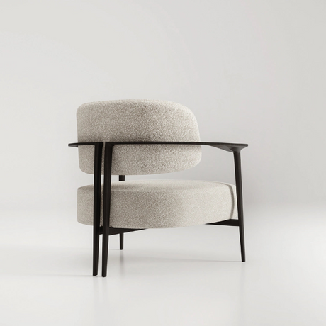 Wooden Framed Lounge Armchair | Karl Lagerfeld Maison Saint-Germain | Italianfurniture.com
