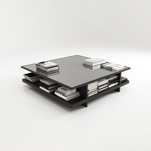 2-Tier Square Coffee Table | Karl Lagerfeld Maison Saint-Germain | Italianfurniture.com