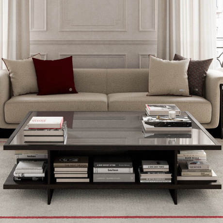 2-Tier Square Coffee Table | Karl Lagerfeld Maison Saint-Germain | Italianfurniture.com