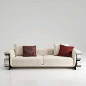 Double-Armed 2-Seater Bookcase Sofa | Karl Lagerfeld Maison Saint-Germain