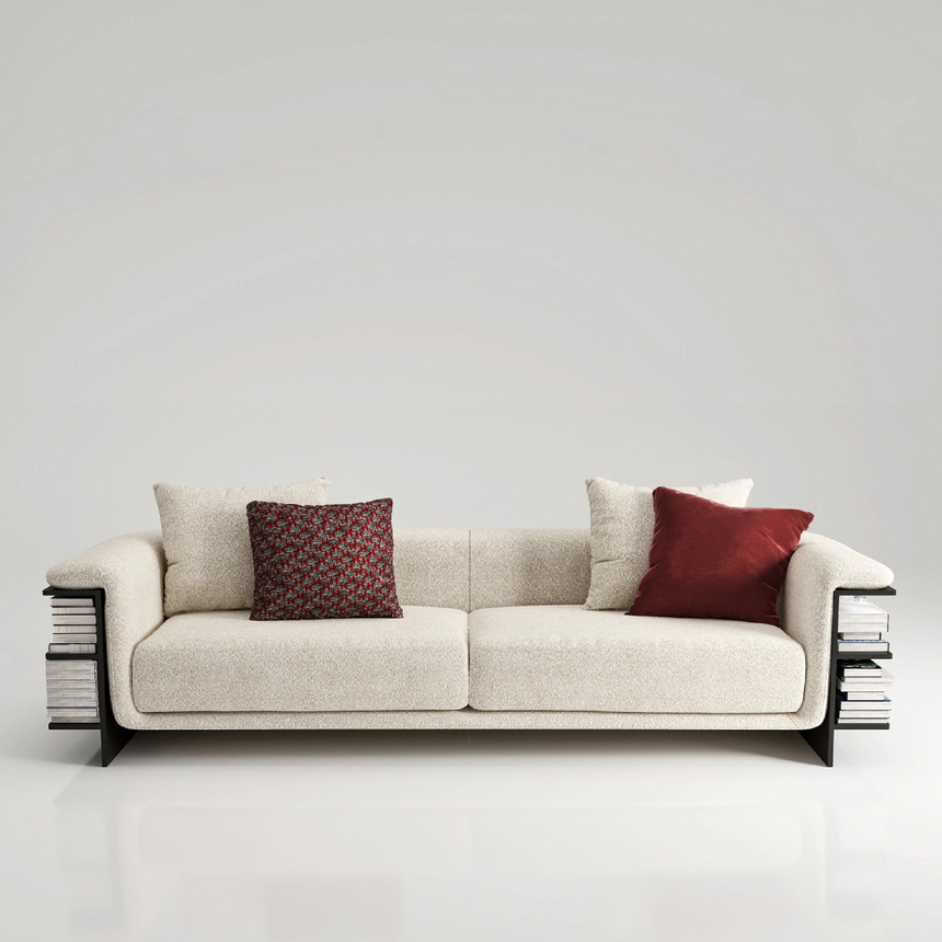 Double-Armed 2-Seater Bookcase Sofa | Karl Lagerfeld Maison Saint-Germain